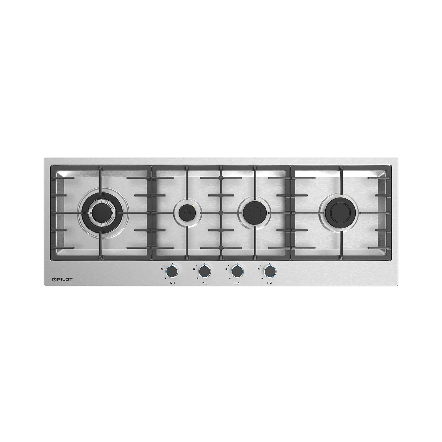 اجاق گاز صفحه‌ای پیلوت مدل S458 چهار شعله استیل