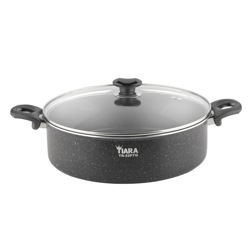 تابه دو دسته تیارا مدل گرانیتی سایز 32