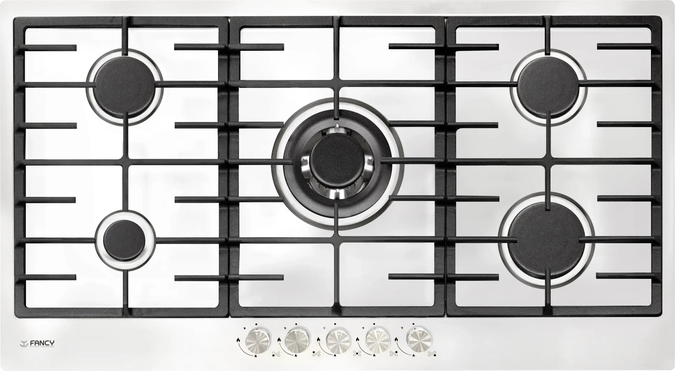 اجاق گاز فنسی استیل 5 شعله  مدل S 5102