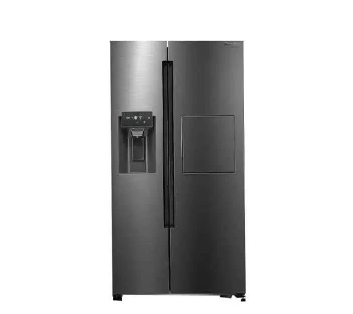 یخچال فریزر ساید بای ساید لئوکو هومباردار مدل Ice Max 3F رنگ استیل روشن