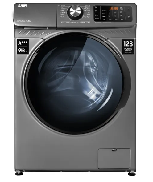 ماشین لباسشویی سام ۹ کیلوگرمی مدل DD P1480 رنگ اینوکس