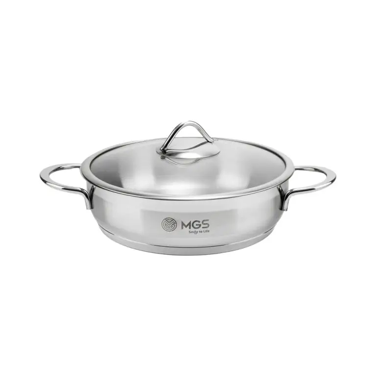 تابه ام جی اس استیل دو دسته سایز 24 مدل PS 4115