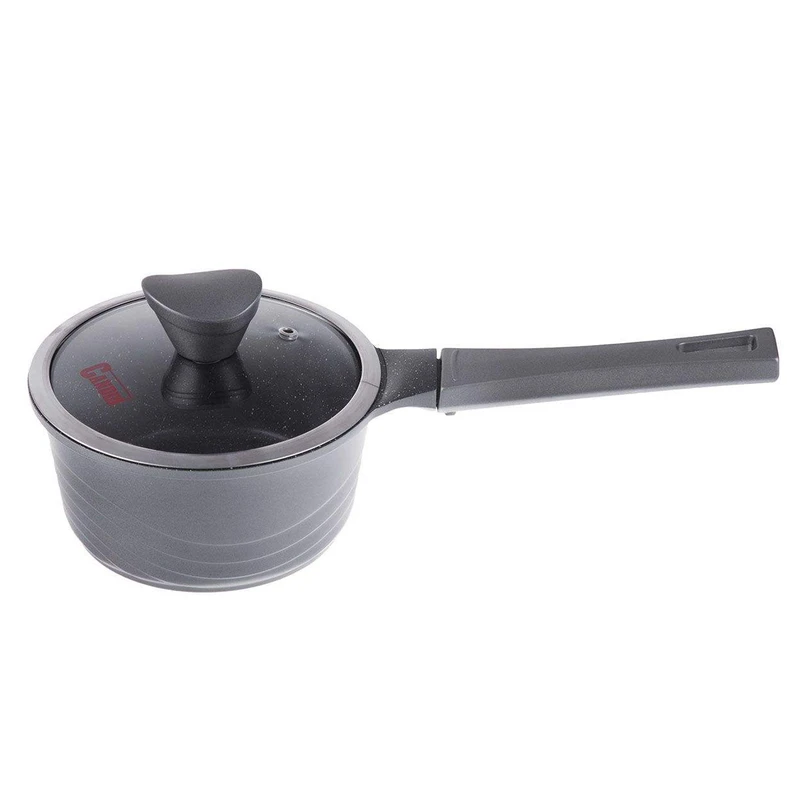 قابلمه تک دسته کاندید مدل اوشن سایز ۱۶ رنگ خاکستری دودی