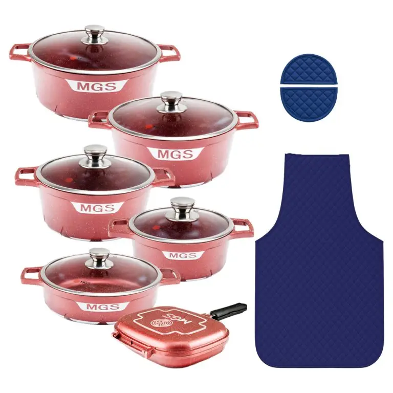 سرویس قابلمه ام جی اس 15 پارچه گرانیت طرح جرمنی C