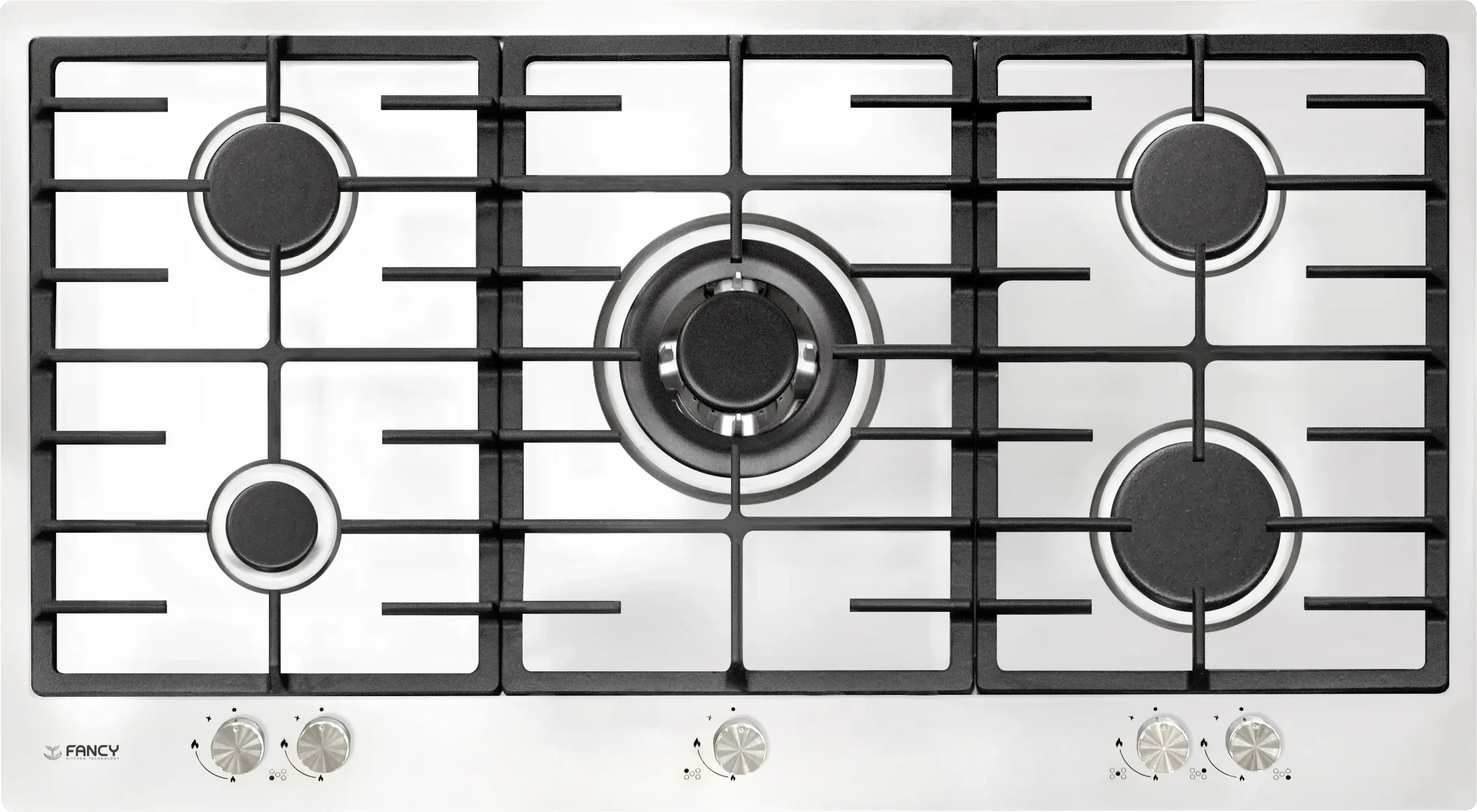 اجاق گاز فنسی استیل 5 شعله  مدل S 5103