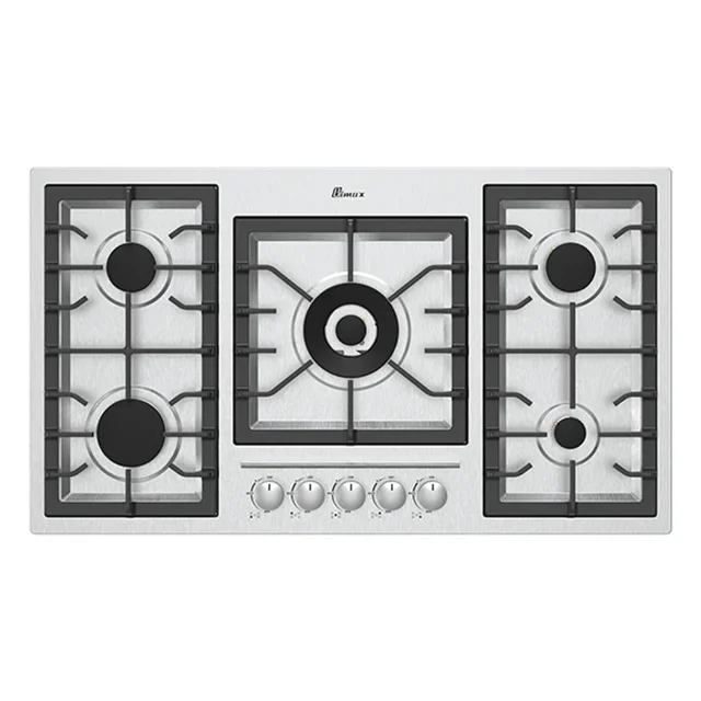 اجاق گاز صفحه‌ای بیمکث 5 شعله مدل MG 0012 A استیل